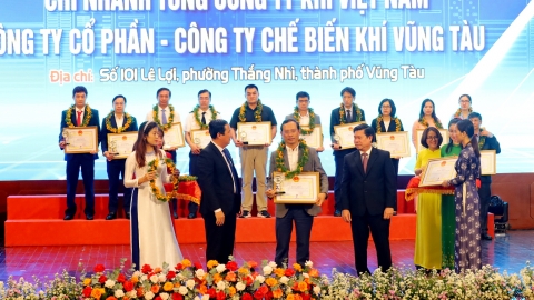 3 công ty thuộc PV GAS được tỉnh Bà Rịa - Vũng Tàu tôn vinh Doanh nghiệp tiêu biểu 2024