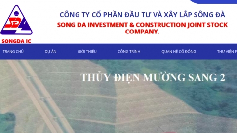 Đầu tư và Xây lắp Sông Đà: Kinh doanh thua lỗ, chậm đóng BHXH